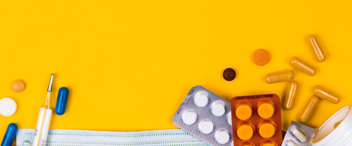 Cold and flu medicines, thermometer and face mask - Pharmacy First NHS pharmacist care in Castlenau