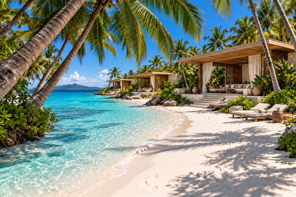 Tropical beach destination - travel vaccinations and travel health advice at Castlenau Pharmacy